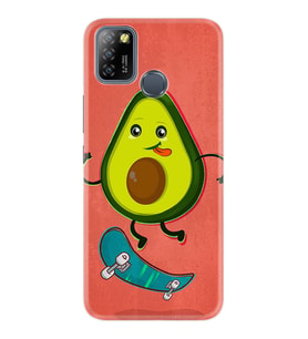 INFINIX Smart 4 5 6 Zero 8 S5 Pro Kılıf Desemli Silikon Avokado Skate 1741