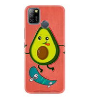 INFINIX Smart 4 5 6 Zero 8 S5 Pro Kılıf Desemli Silikon Avokado Skate 1741