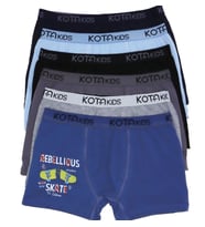 KOTA 1005 ERKEK ÇOCUK RENKLİ BASKILI BOXER 6 ADET (Çok Renkli)
