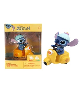 YuMe Toys Disney Stitch Zoom Hero Serisi Çek Bırak Figürlü Motorcycle – Yellow 15750