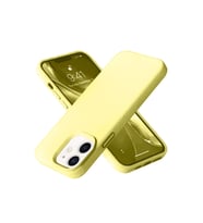İphone 12 Kılıf Nano İçi Kadife - Sarı