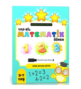 YAZ-SİL Matematik Öğren (Silinebilir Kalem Hediye)