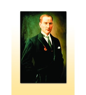 Ahşap Tablo Mustafa Kemal Atatürk Portre