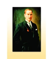 Ahşap Tablo Mustafa Kemal Atatürk Portre