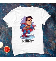 Superman Tişörtü ( Çocuk - Büyük ) Kişiye Özel