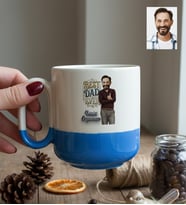 Kişiye Özel Karikatürlü Best Dad Ever Babaya Hediye Kupa Bardak Pro Babalar Günü Hediyesi
