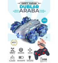 Uzaktan Kumandalı 360 Derece Dönebilen Drift Dublör Araba (Gri)