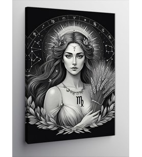 Kanvas Tablo Başak Burcu Kadını