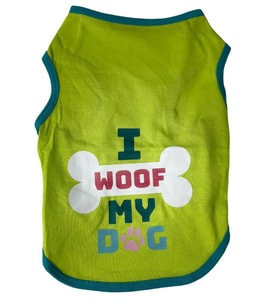 Petmamacı Kedi ve KÜÇÜK Köpek T-Shirt Yeşil S EN:24 BOY:32CM