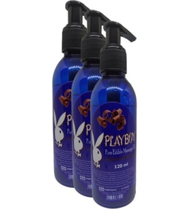 Playboy Pure Edible Massage Oil 120ml Çikolata Aromalı Masaj Yağı 3 Adet