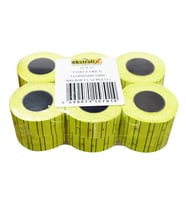 Ekstrafix 12 x 21 Fiyat Etiketi Florasan Sarı Fix-5701 (12 Rulo)