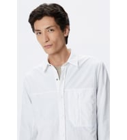 Lacoste Mens Regular Fit Cream Shirt Standart Kesim Çıtçıt Düğmeli Erkek Gömlek Krem