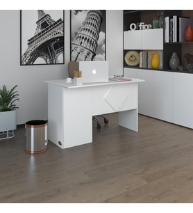 Kenzlife ofis masası yoko ono byz sağ 75*140*80 kilitli kapaklı dolap eşkenar bilgisayar çalışma masası (Karışık)