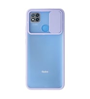 Xiaomi Redmi 9c Kılıf Palm Buzlu Kamera Sürgülü Silikon - Lila