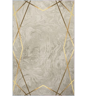 Eliana Home Baskılı, Yıkanabilir Kaymaz Taban Salon Halısı LNA1311 100x150 cm (Bej)