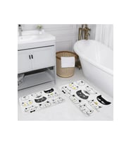 Eliana Home Baskılı 2'li Banyo Paspas Takımı RVG5128