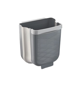 GRİ KATLANABİLİR MUTFAK ÇÖP KOVASI 6LT (5680)