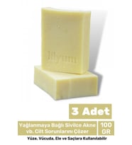 %100 Doğal Güzel Kokulu El Yüz Saç Vücut Cilt Onaran Kolajen Etkili Hamam Bitkisel Sabun 3 Adet