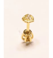 14 Ayar Altın Piercing Tragus Küpe
