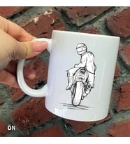 Size Özel  Motorcu Seramik Baskılı Kupa Bardaklar