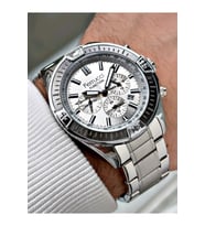 Function Fonksiyonlu Gümüş Renk 3 Atm Su Geçirmez Çelik Kordon Erkek Kol Saati