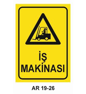 İŞ GÜVENLİĞİ UYARI LEVHASI 1 ADET PVC 21 X 29CM