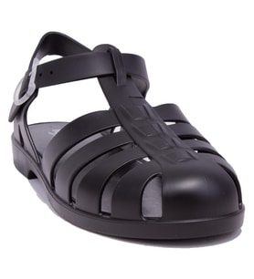 Igor S10259 Bıarrıtz Mate Siyah Ortopedik Günlük Kadın Sandalet