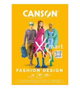 Canson Xsmart Fashion Design Çizim Defteri A4 180 gr 30 yp