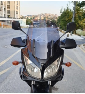 MOTOCAM Suzuki V-Strom DL 650 Ön Cam 2004-2010 Model 45cm Füme Renkli 4mm