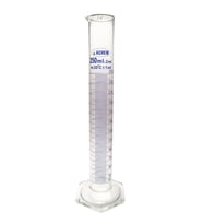 250ml Cam Mezür Uzun Form Mavi Skala