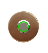 LOCKWAY Z-101ABY Bronz Paslanmaz Tek Kontak Zil Butonu Yeşil Led
