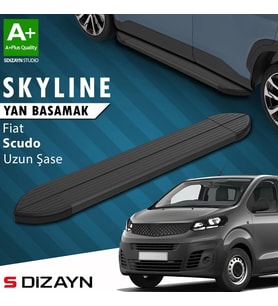 S-Dizayn Fiat Scudo 3 Skyline Siyah Yan Basamak 243 Cm 2020 Üzeri A+ Kalite