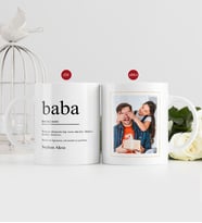 BK Gift Kişiye Özel Babalar Günü Hediyesi Fotoğraflı Kupa Bardak-17 (Beyaz)