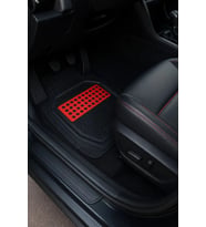 Honda Civic Sedan 2012 Uyumlu 3 Cm Havuzlu 5 Parça Set 3D Paspas Takımı Siyah - Kırmızı