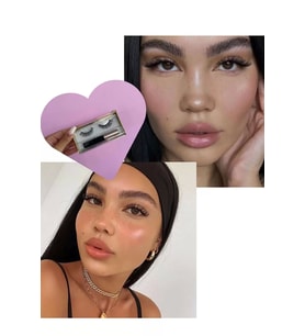 Caş Dekorasyon Manyetik Eyeliner'lı Mıknatıslı Doğal İpek Takma Kirpik #002 Yoğun