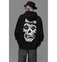 Rock Metal Müzik Grubu Baskılı Unisex Oversize Misfits Hoodie