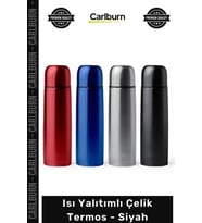 #Termos Paslanmaz Isı Yalıtımlı Sızdırmaz Dayanıklı Şık Modern Taşınabilir Çelik Termos Siyah