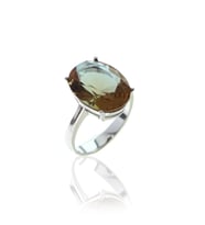 Söğütlü Silver zultanit (renk değiştiren taşlar) yüzük (Gümüş)
