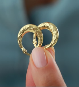 925 Ayar Gümüş Hilal Küpe
