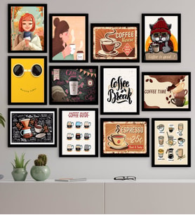 BK Gift 12 Parça Çerçeve Görünümlü Ahşap Tablo Seti (65x80cm)-5