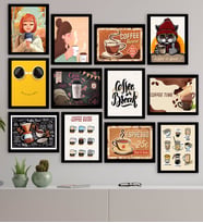 BK Gift 12 Parça Çerçeve Görünümlü Ahşap Tablo Seti (65x80cm)-5