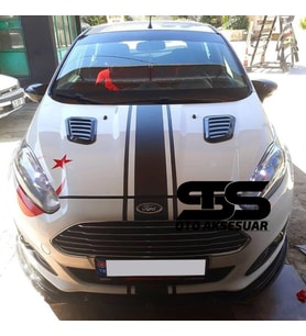 Ford Fiesta Uyumlu Piano Black Kaput Üstü Havalandırma Izgarası