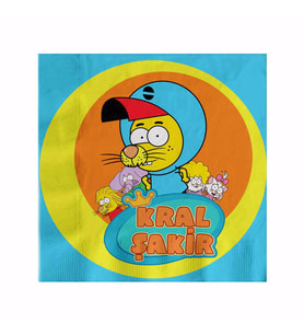Hayaller Dükkanı Kral Şakir Action Kağıt Peçete 33X33 Cm 16'Lı