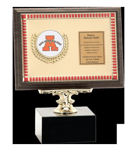 ODAK KUPA - Ahşap Plaketler - PL-056 B - 15x20 cm