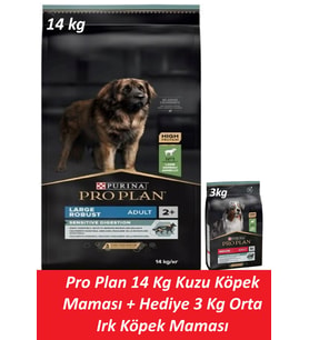 Pro Plan 14 Kg Kuzu Köpek Maması + Hediye 3 Kg Orta Irk Köpek Maması