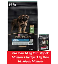 Pro Plan 14 Kg Kuzu Köpek Maması + Hediye 3 Kg Orta Irk Köpek Maması