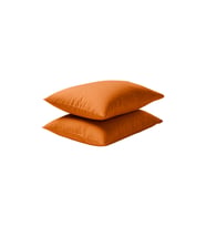 Evony Pamuk Yastık Kılıfı Fermuarsız 6 Adet 50x70 cm (Turuncu)