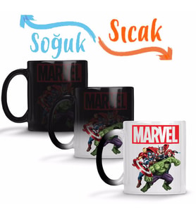 Marvel 02 Sihirli Kupa Bardak Porselen