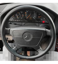 DİKİŞLİ DİREKSİYON KILIFI SİYAH DERİ/DİKİŞLİ 94 MERCEDES E200 İÇİN