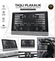 Taşlı Motor Plakalık Hediyelik 1 Adet Motoplakalık